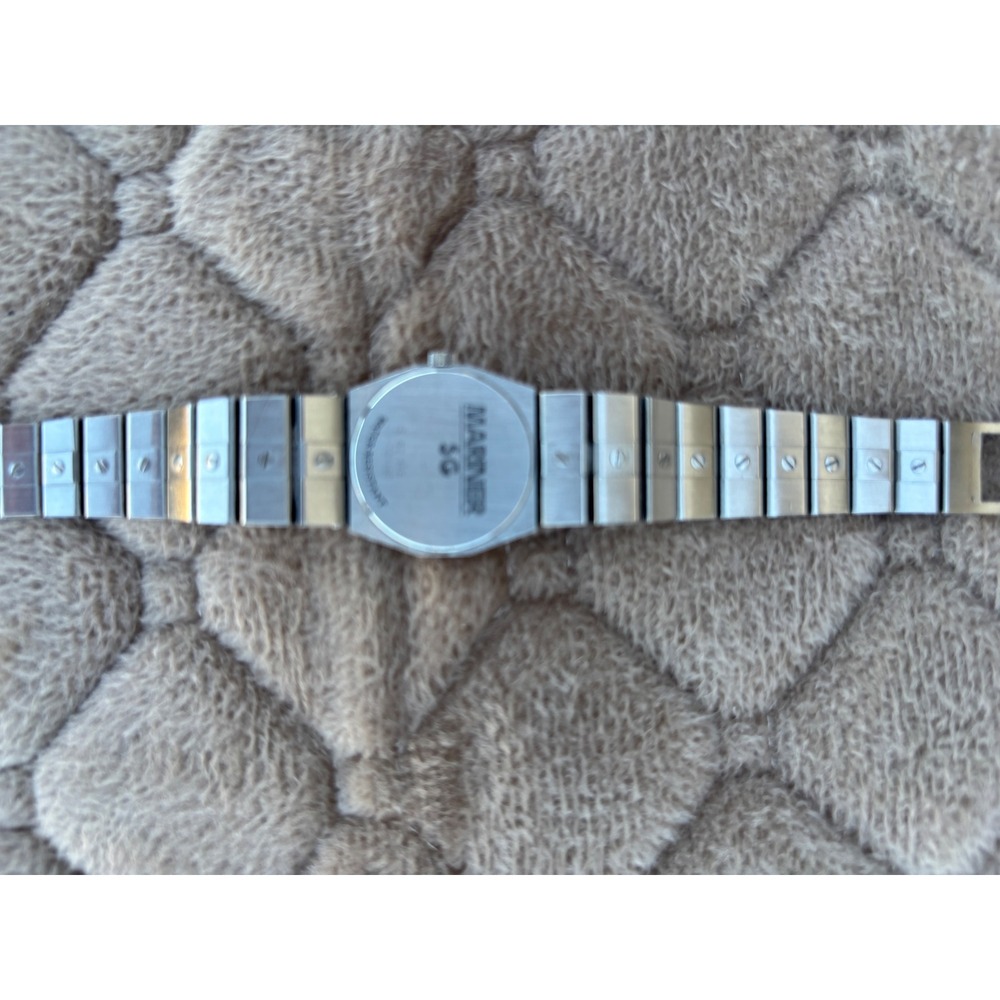 Concord Mariner SG Two Tone Stainless Steel Gold Quartz Watch Blue Dial Womens - Picture 4 of 4